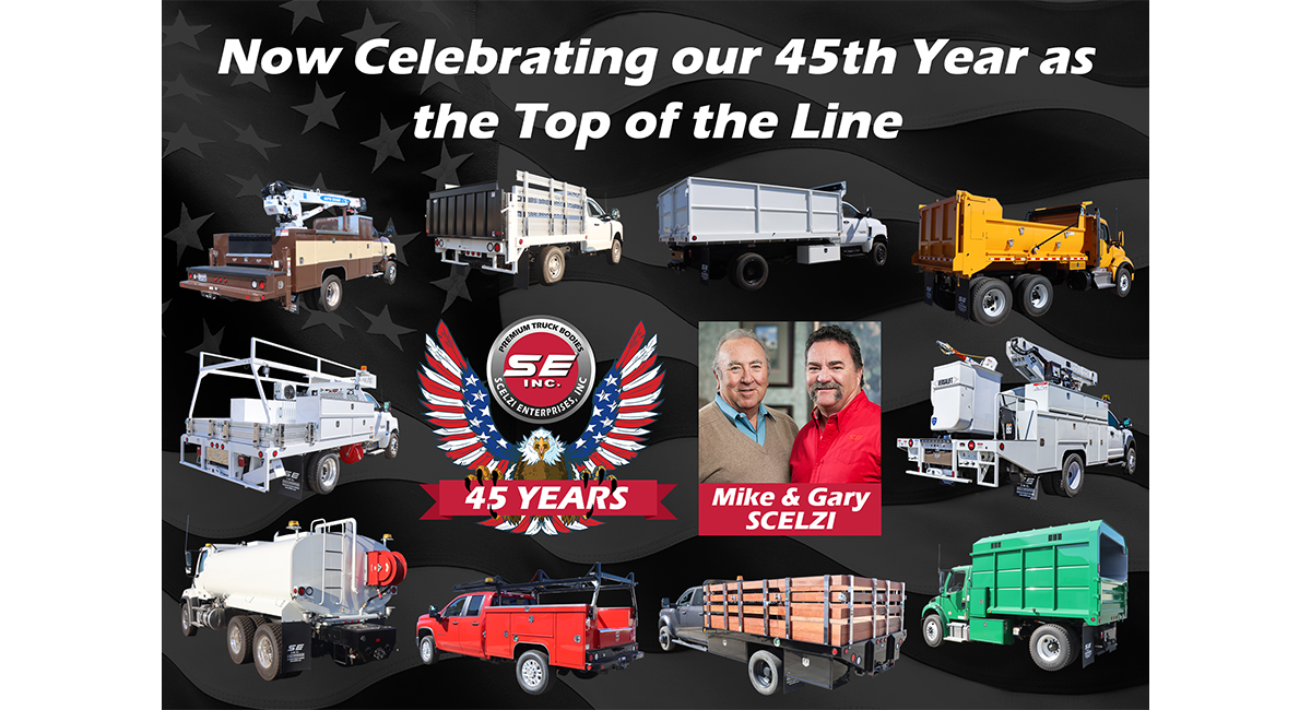 Scelzi Enterprises 45 Year Anniversary Graphic